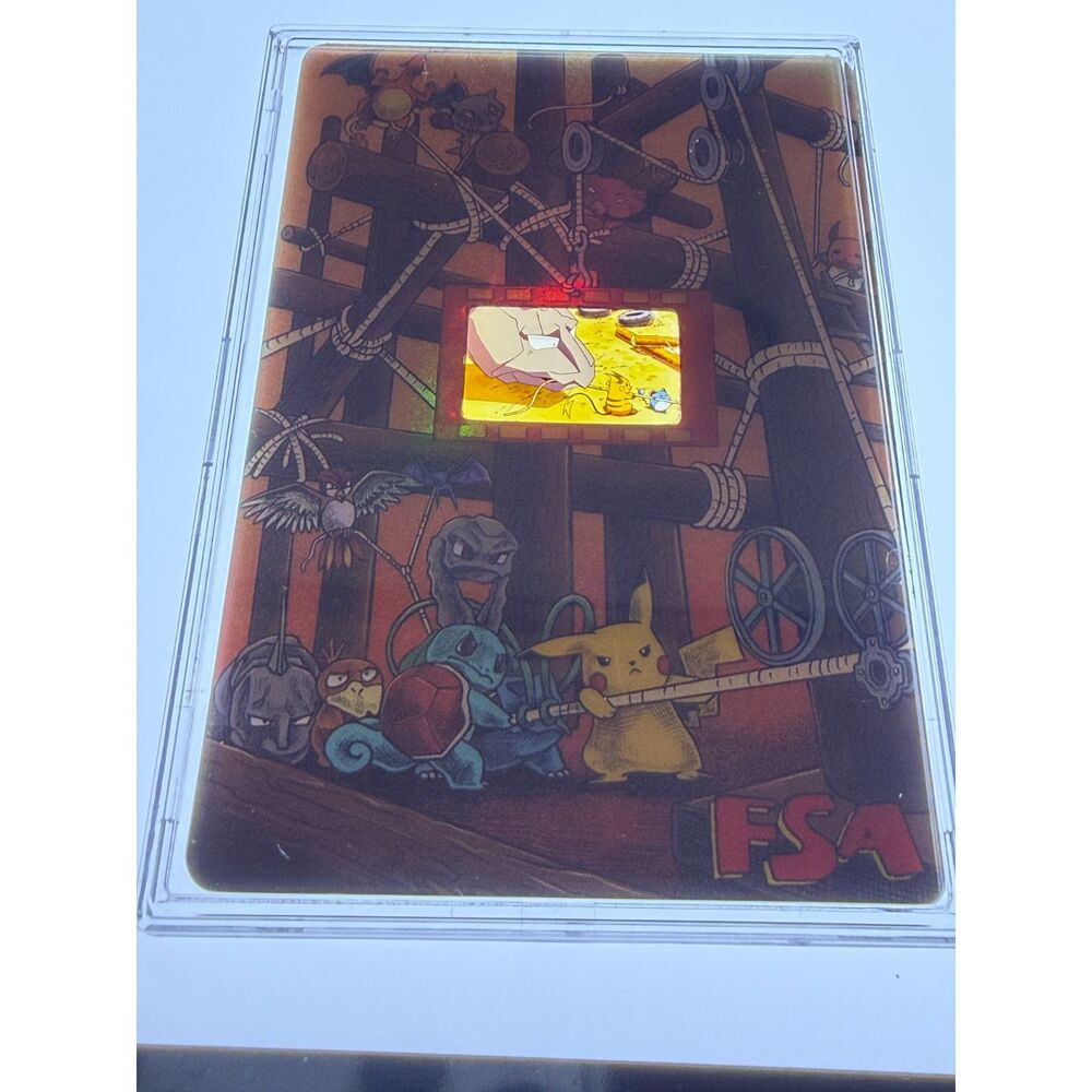 Pokémon: The First Movie — REAL Movie Film Cell: Onix, Raichu, Marill